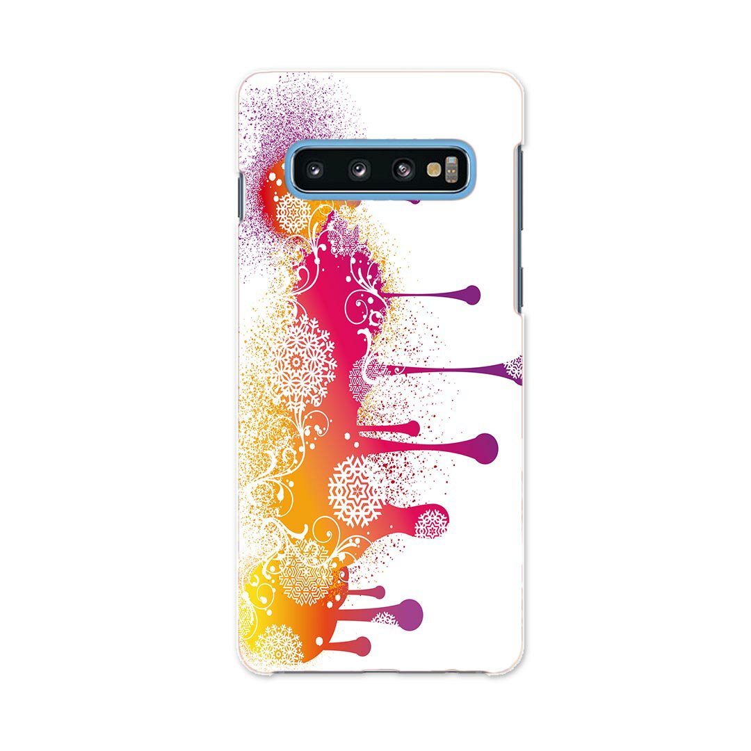 SC-04L Galaxy S10+ ギャラクシー エステンプラス docomo ドコモ sc04l スマホ カバー ケース スマホケース スマホカバー PC ハードケース 013209 ピンク　模様