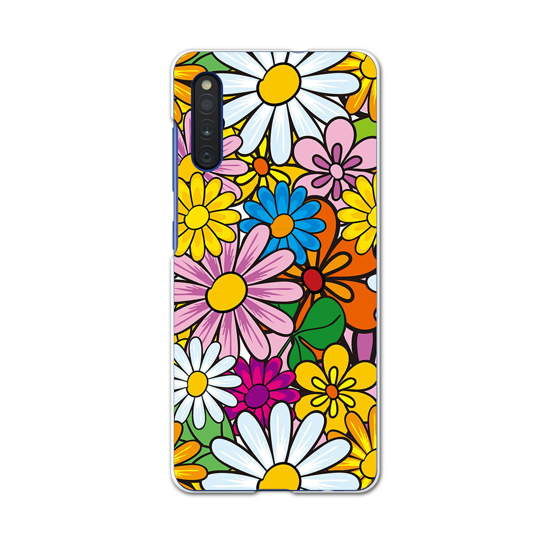Galaxy A41 SC-41A ギャラクシー sc41a docomo ドコモ スマホカバー カバー ケース pc ハードケース 003987 花　　カラフル