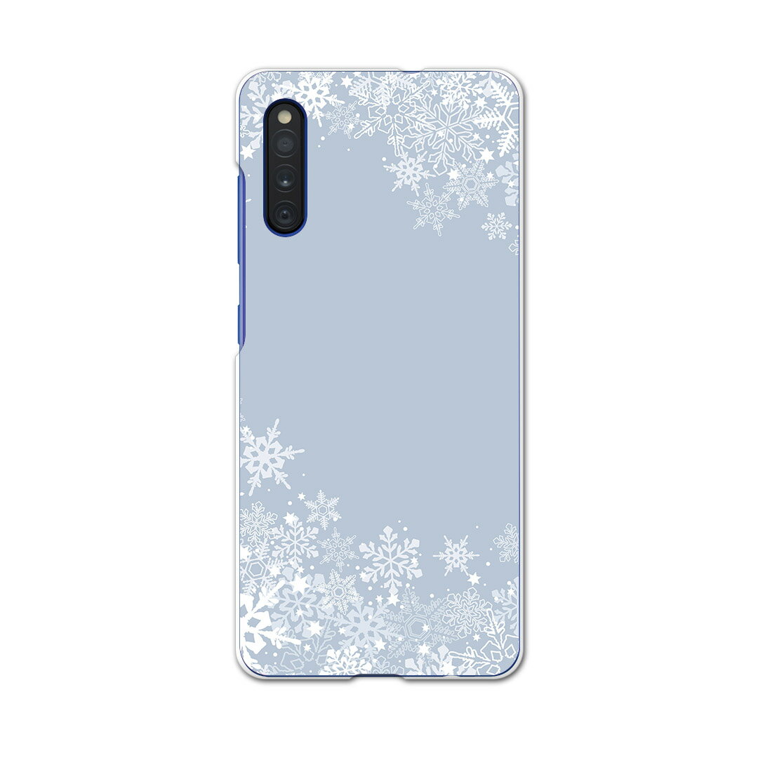 Galaxy A41 SC-41A ギャラクシー sc41a docomo ドコモ スマホカバー カバー ケース pc ハードケース 004709 雪 結晶 シンプル