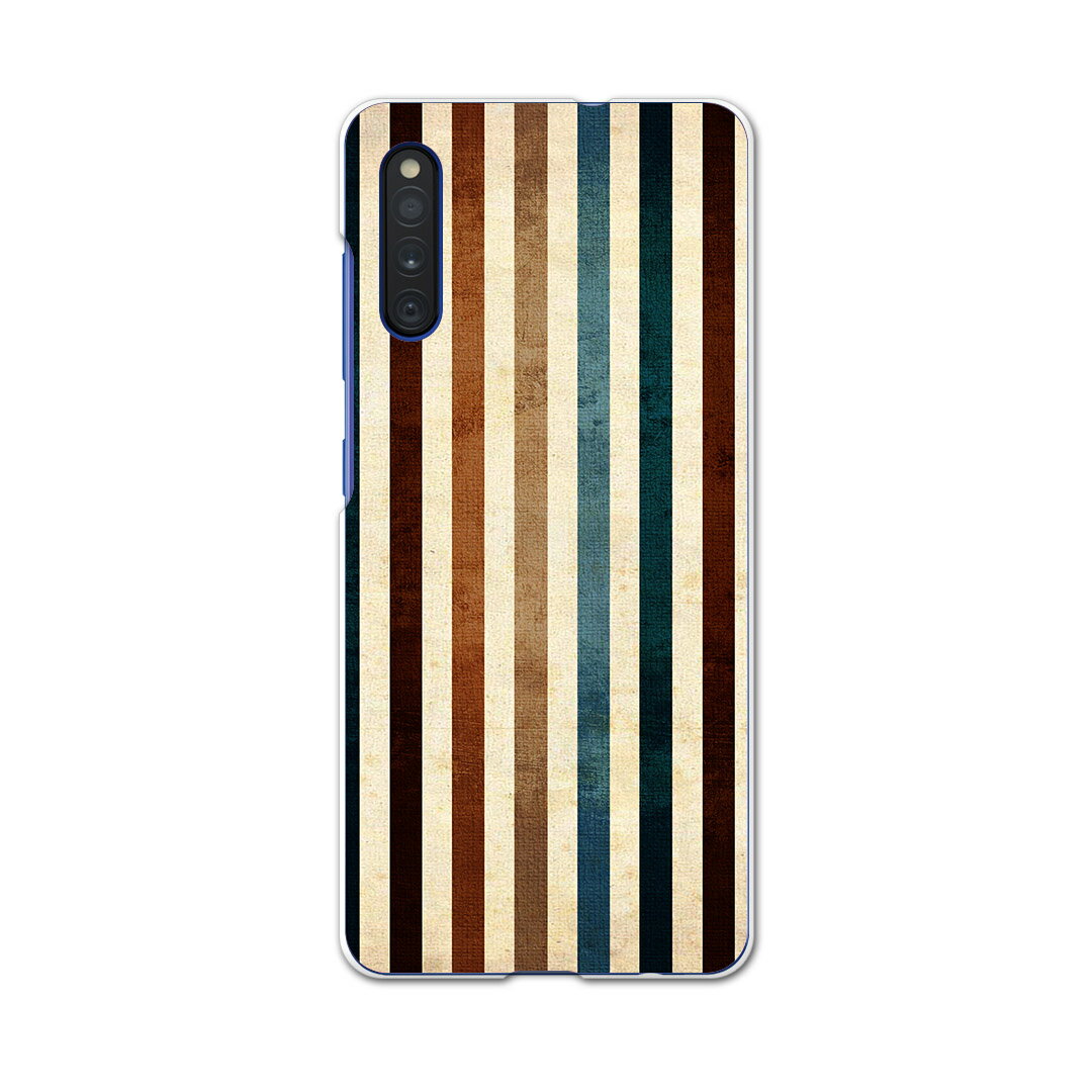 Galaxy A41 SC-41A ギャラクシー sc41a docomo ドコモ スマホカバー カバー ケース pc ハードケース 008433 ストライプ　レトロ　赤　青　模様