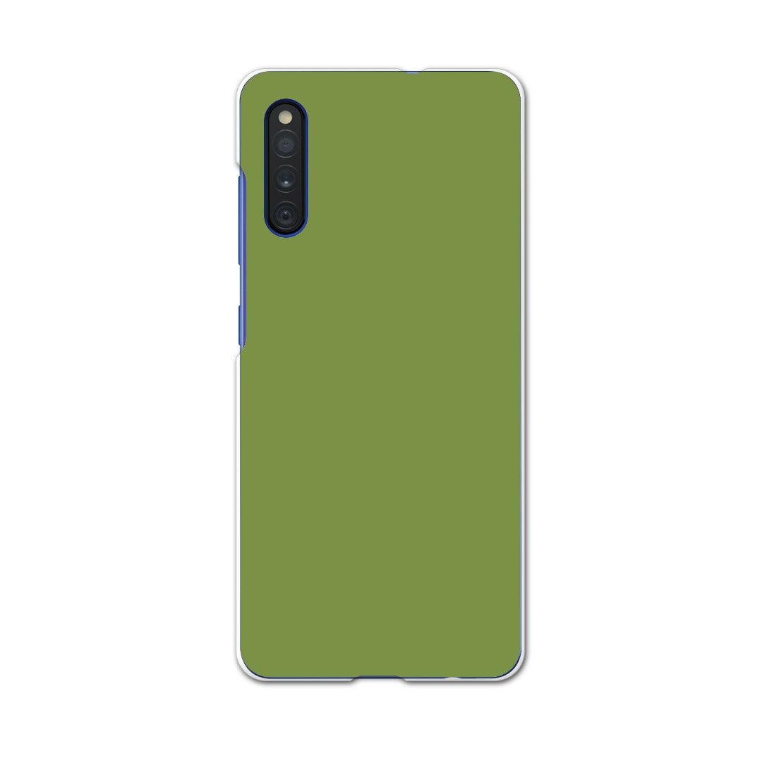 Galaxy A41 SC-41A ギャラクシー sc41a docomo ドコモ スマホカバー カバー ケース pc ハードケース 008983 シンプル　無地　緑