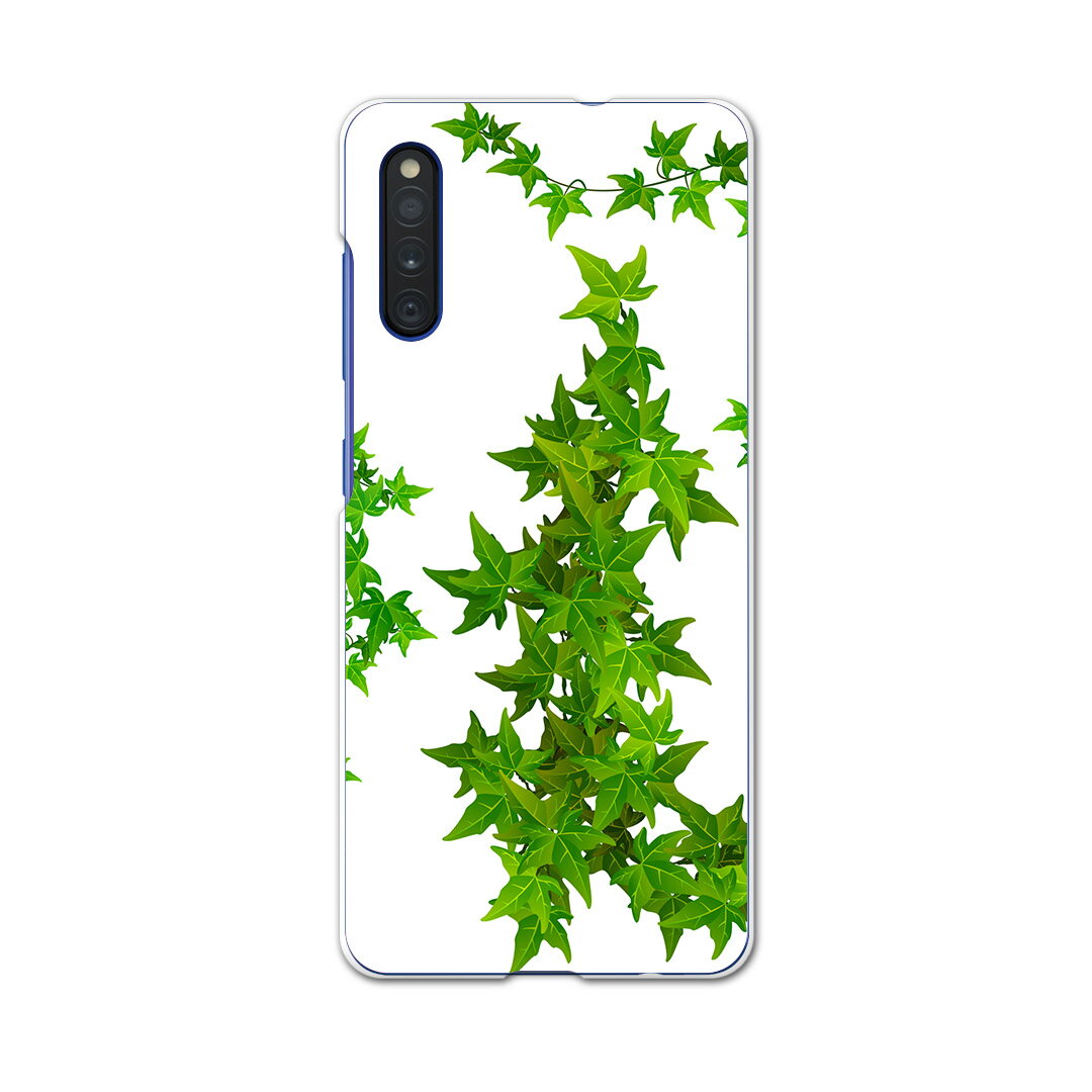 Galaxy A41 SCV48 ギャラクシー scv48 au エーユー スマホ カバー ケース スマホケース スマホカバー PC ハードケース 009136 花　植物　シンプル