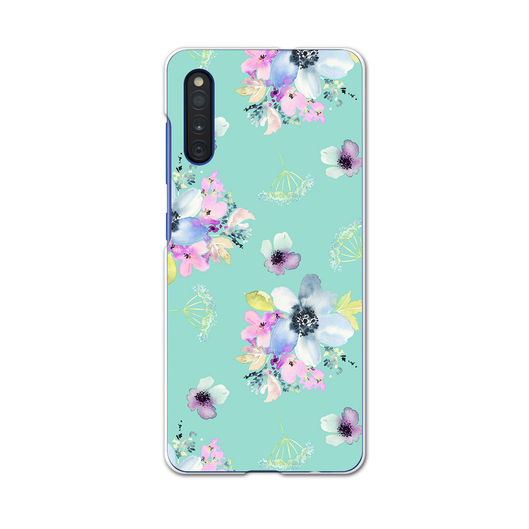 Galaxy A41 SC-41A ギャラクシー sc41a docomo ドコモ スマホカバー カバー ケース pc ハードケース 011111 花　水彩　カラフル