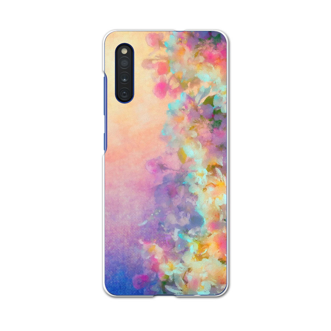 Galaxy A41 SCV48 ギャラクシー scv48 au エーユー スマホ カバー ケース スマホケース スマホカバー PC ハードケース 012220 花　絵画　景色(2.0)