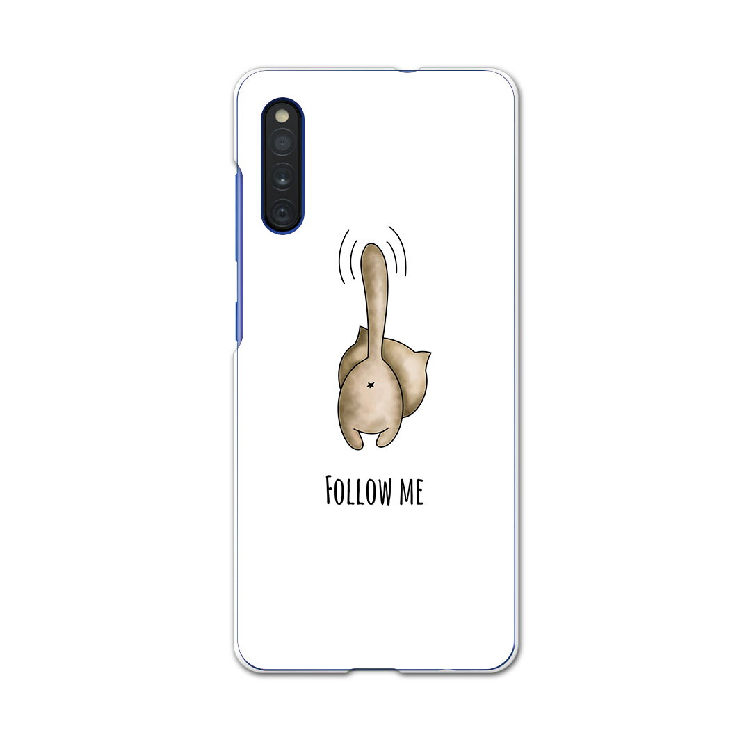 Galaxy A41 SC-41A ギャラクシー sc41a docomo ドコモ スマホカバー カバー ケース pc ハードケース 016226 猫　イラスト　おしり
