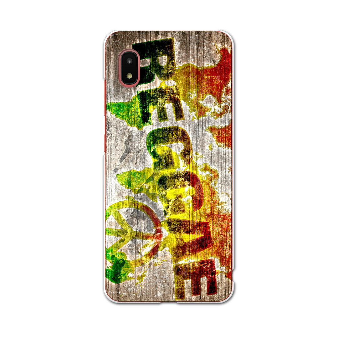 Mobile Phone Cases - Galaxy A21 SC-42A 専用ハードケース igcase sc42a スマホカバー カバー ケース pc ハードケース 000144 その他 レゲエ　ラスタカラー　ピース