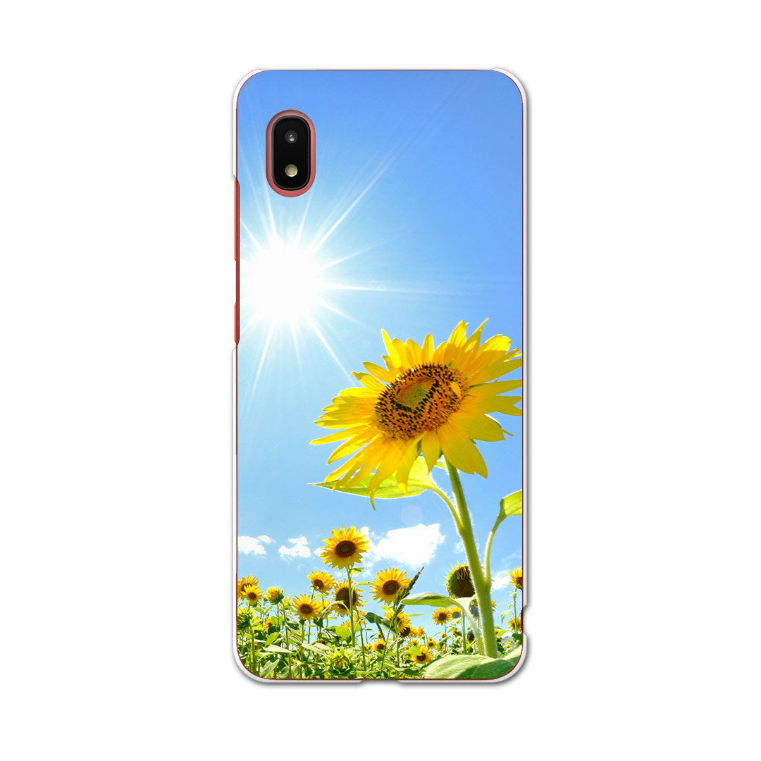 Galaxy A21 SC-42A 専用ハードケース igcase sc42a スマホカバー カバー ケース pc ハードケース 005089 写真・風景 ひまわり 写真 太陽