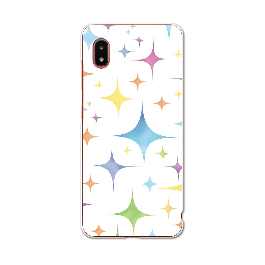 Galaxy A21 SC-42A 専用ハードケース igcase sc42a スマホカバー カバー ケース pc ハードケース 008254 ラブリー きらきら　カラフル　パステル　模様