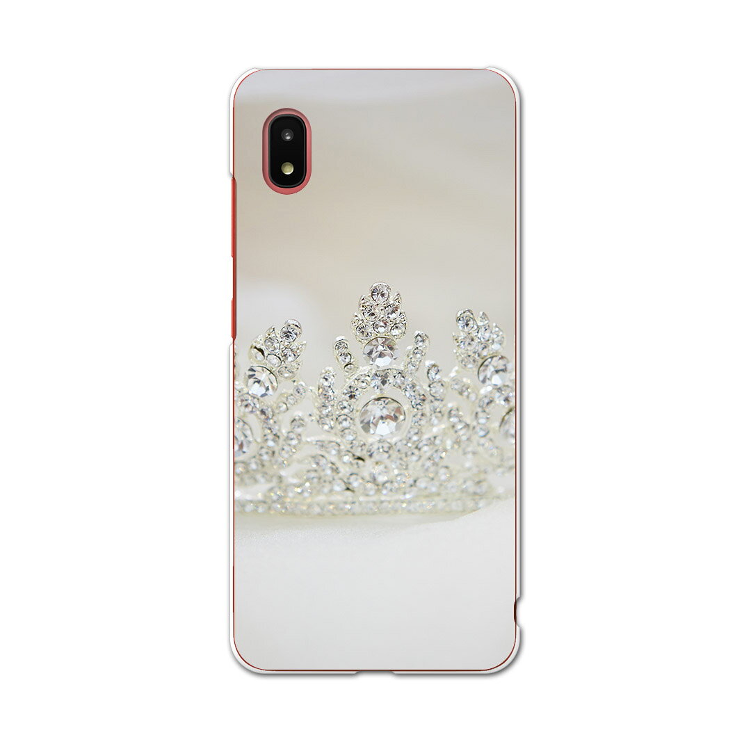 Galaxy A21 SC-42A 専用ハードケース igcase sc42a スマホカバー カバー ケース pc ハードケース 008863 写真・風景 写真　ティアラ　ダイヤ　白　ホワイト