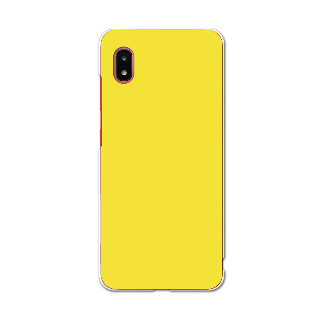樂天商城 - Galaxy A21 SC-42A 専用ハードケース igcase sc42a スマホカバー カバー ケース pc ハードケース 008993 その他 シンプル　無地　黄色