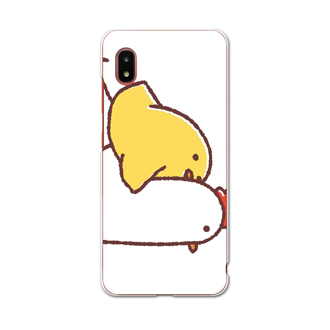 Galaxy A21 SC-42A 専用ハードケース igcase sc42a スマホカバー カバー ケース pc ハードケース 009562 鳥 ひよこ キャラクター