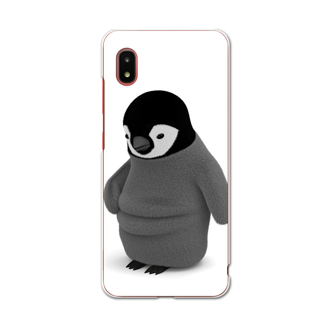樂天商城 - Galaxy A21 SC-42A 専用ハードケース igcase sc42a スマホカバー カバー ケース pc ハードケース 015548 ペンギン　モノクロ