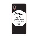 Galaxy A21 SC-42A 専用ハードケース igcase sc42a スマホカバー カバー ケース pc ハードケース 016089 yoga ヨガ 英字 おしゃれ
