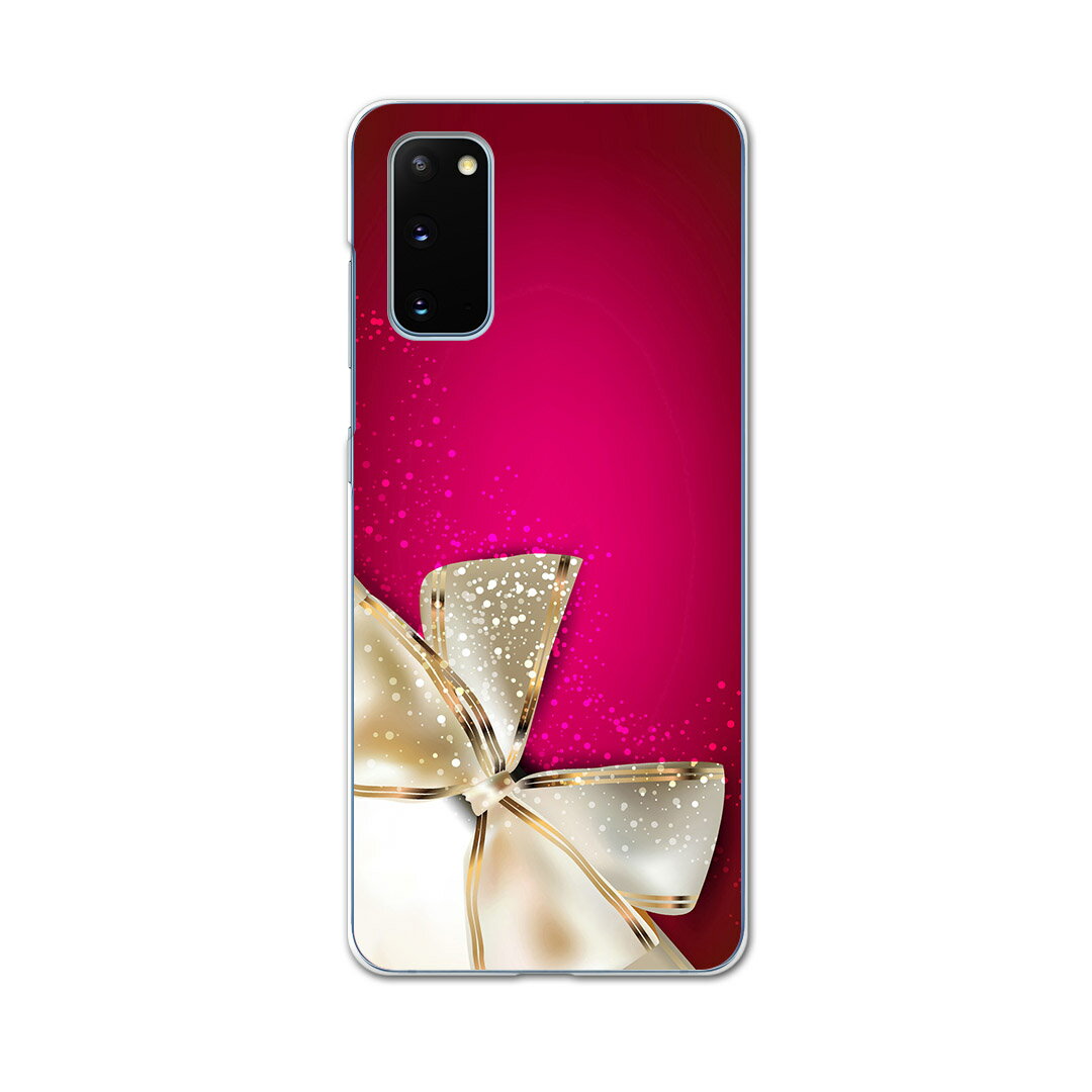 SC-51A Galaxy S20 5G ギャラクシー エストゥエンティ ファイブジー sc51a ドコモ docomo スマホ カバー ケース スマホ PC ハードケース 000228 リボン　ピンク　プレゼント