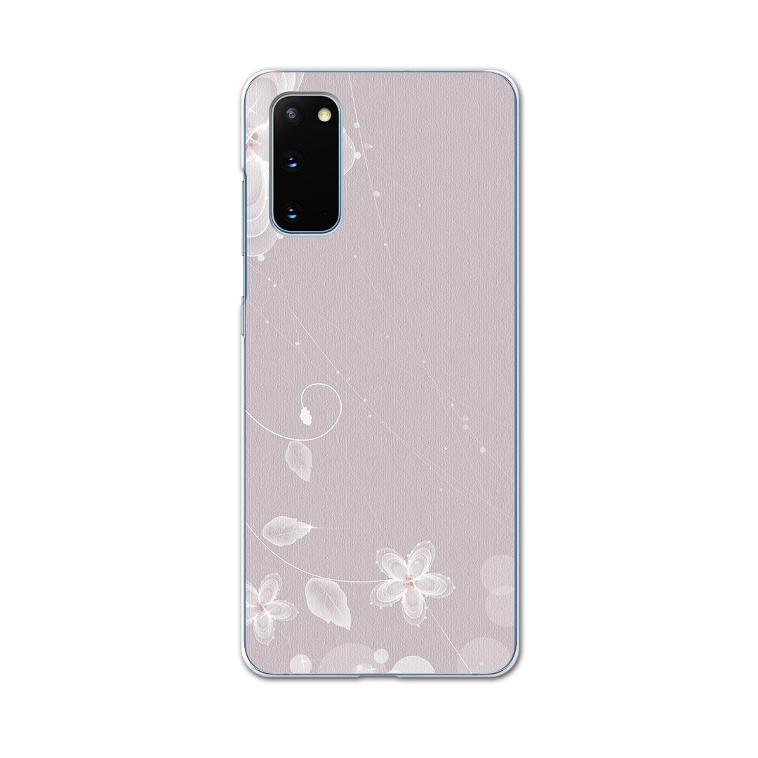 SC-51A Galaxy S20 5G ギャラクシー エストゥエンティ ファイブジー sc51a ドコモ docomo スマホ カバー ケース スマホ PC ハードケース 001982 花　フラワー　紫