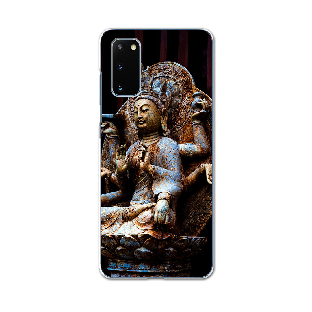 SC-51A Galaxy S20 5G ギャラクシー エストゥエンティ ファイブジー sc51a ドコモ docomo スマホ カバー ケース スマホ PC ハードケース 005093 仏像　写真　黒