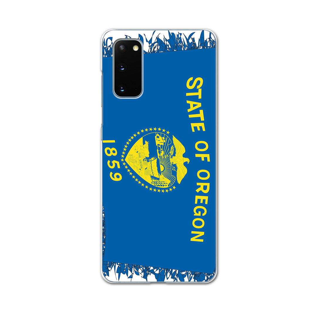 SCG01 Galaxy S20 5G ギャラクシー エストゥエンティ ファイブジー scg01 エーユー au スマホ カバー ケース スマホケース スマホカバー PC ハードケース 011686 アメリカ　オレゴン　州旗