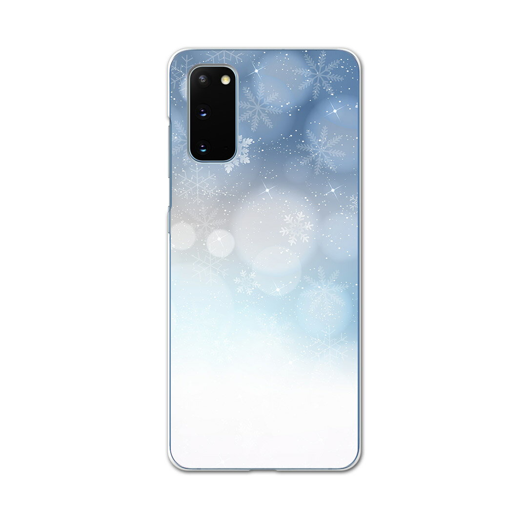 SC-51A Galaxy S20 5G ギャラクシー エストゥエンティ ファイブジー sc51a ドコモ docomo スマホ カバー ケース スマホ PC ハードケース 012632 雪　結晶　冬