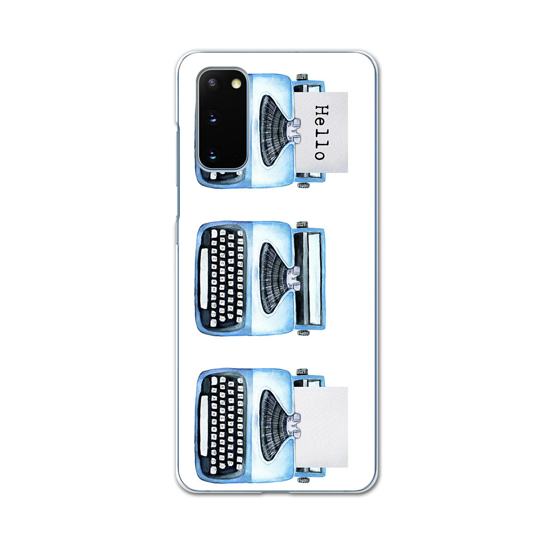 SCG01 Galaxy S20 5G ギャラクシー エストゥエンティ ファイブジー scg01 エーユー au スマホ カバー ケース スマホケース スマホカバー PC ハードケース 015913 タイピングライター レトロ