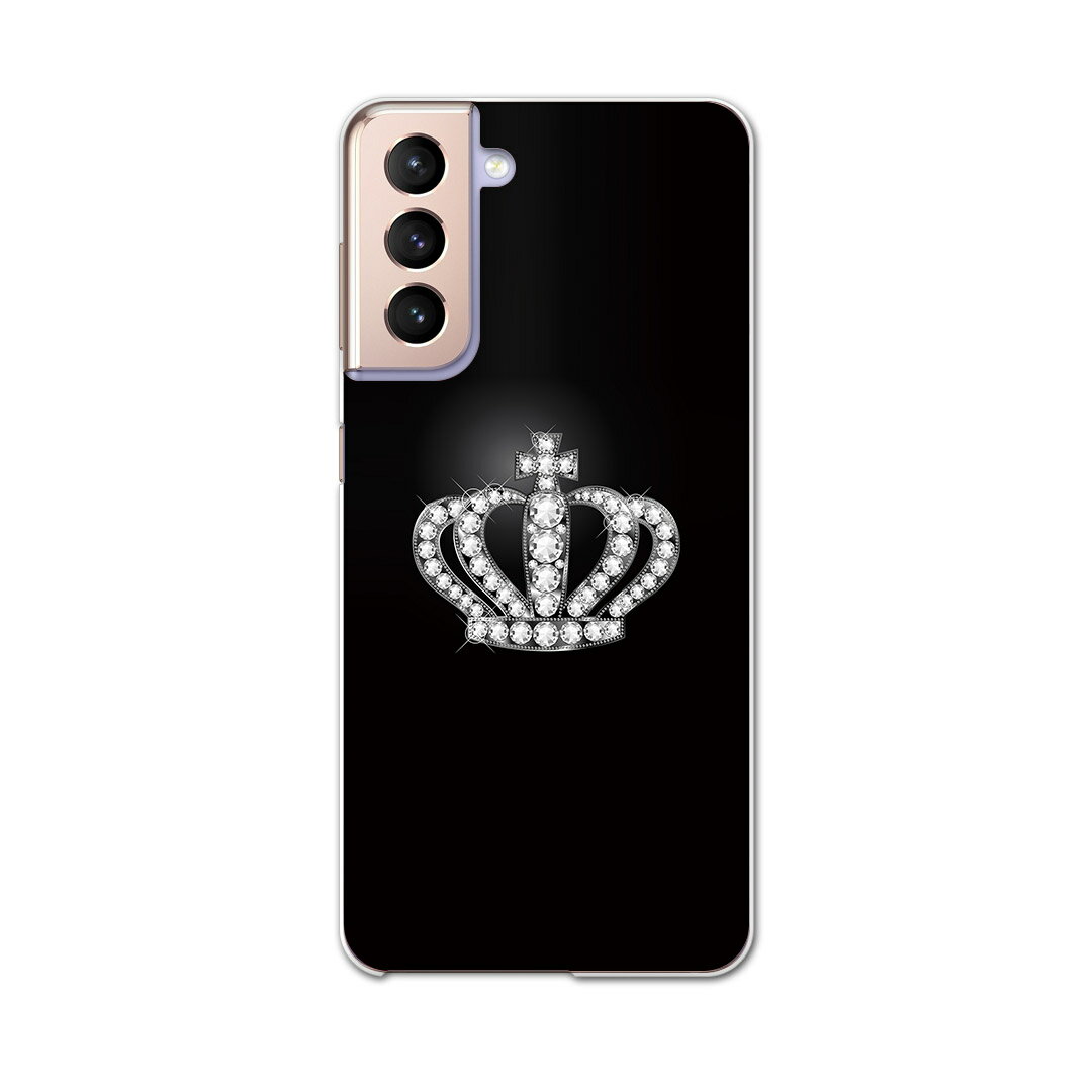 Galaxy S21 5G SCG09 ギャラクシー サムスン au エーユー スマホ カバー ケース スマホケース スマホカバー PC ハードケース 000426 クラウン　王冠　ダイヤ