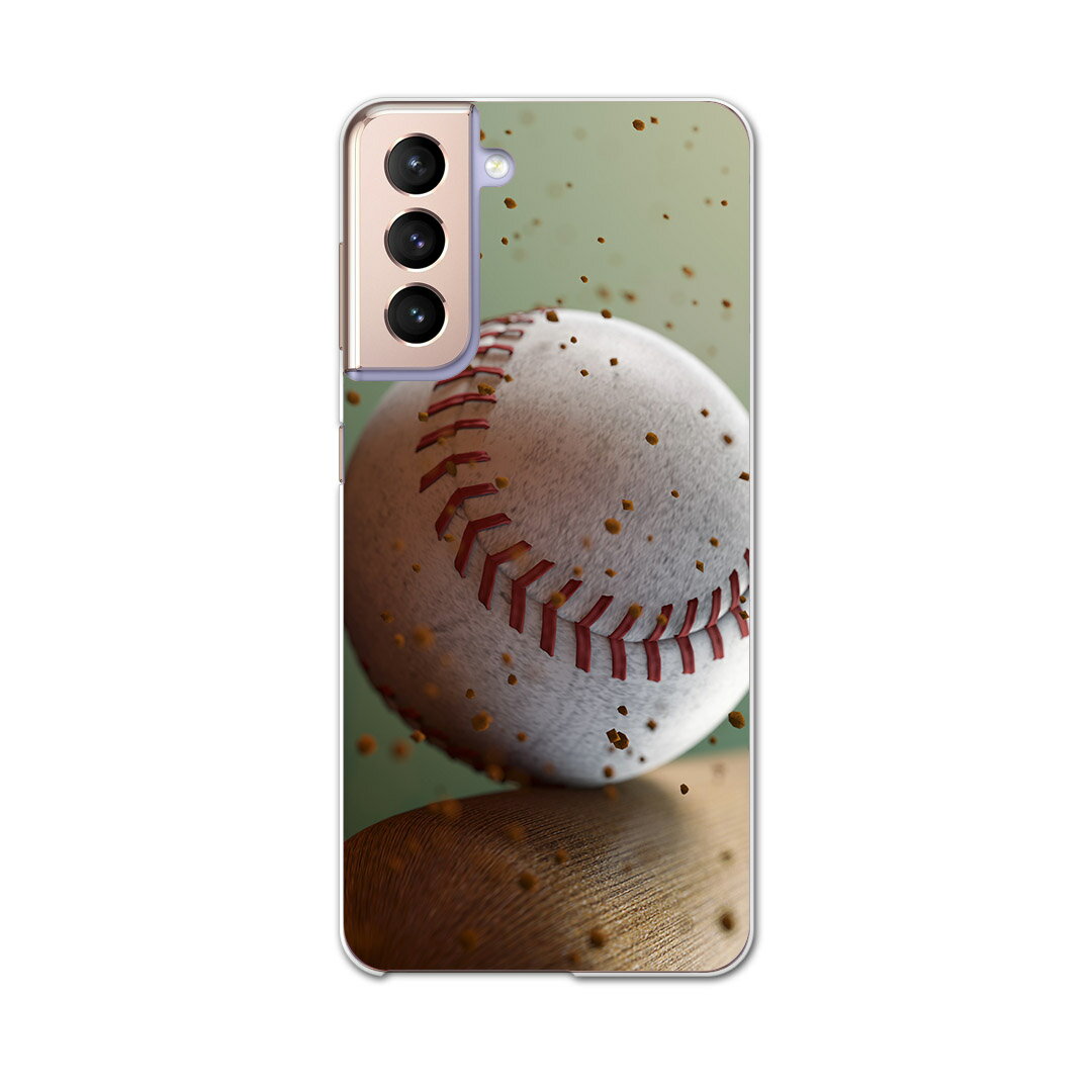 Galaxy S21 5G SCG09 ギャラクシー サムスン au エーユー スマホ カバー ケース スマホケース スマホカバー PC ハードケース 001610 野球 バット
