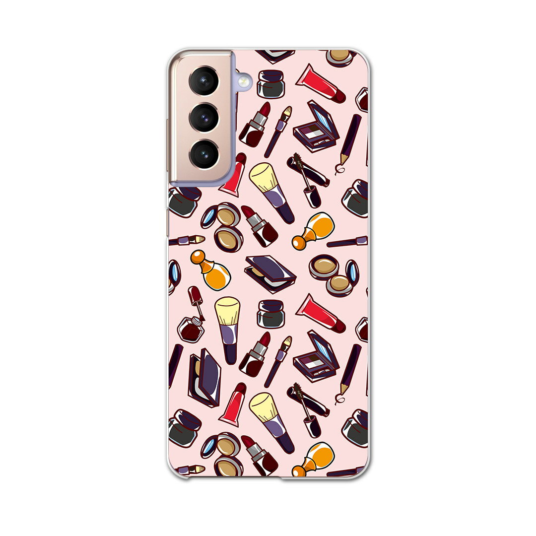Galaxy S21 5G SC-51B ギャラクシー サムスン docomo ドコモスマホ カバー ケース スマホケース スマホカバー PC ハードケース 004677 メイク　イラスト
