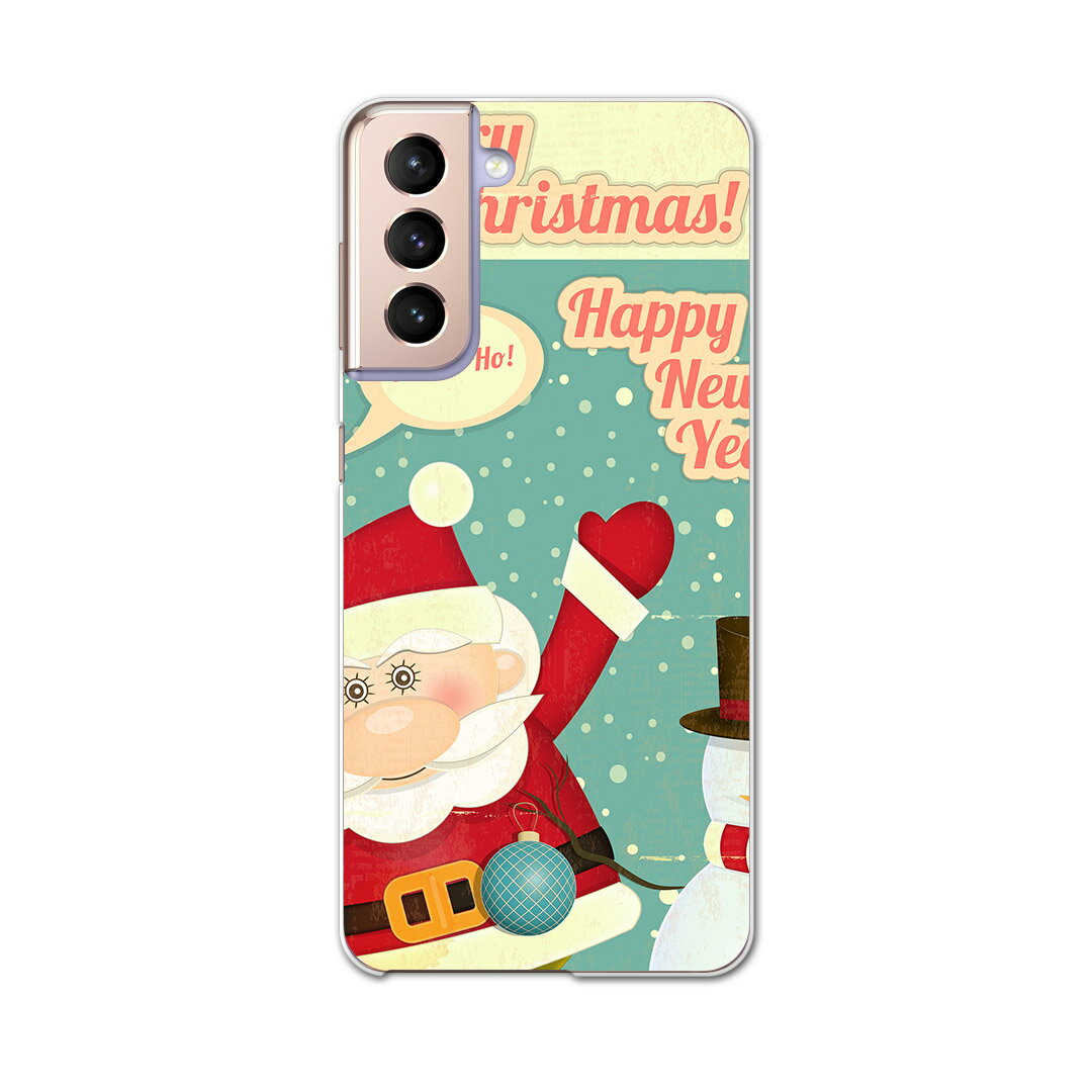 Galaxy S21 5G SC-51B ギャラクシー サムスン docomo ドコモスマホ カバー ケース スマホケース スマホカバー PC ハードケース 005783 キャラクター　クリスマス　サンタ(2)