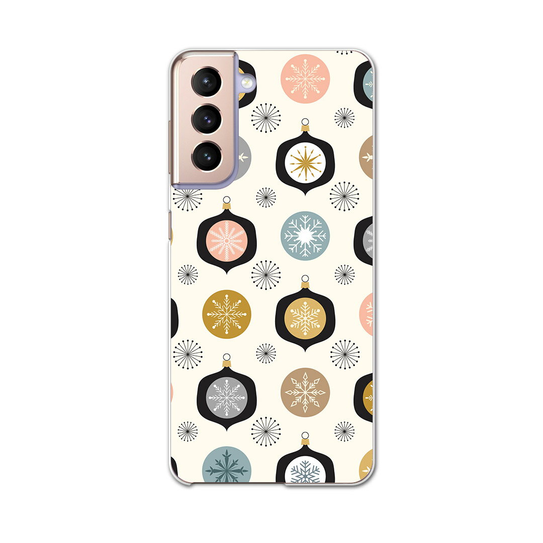 Galaxy S21 5G SC-51B ギャラクシー サムスン docomo ドコモスマホ カバー ケース スマホケース スマホカバー PC ハードケース 010895 雪　結晶　カラフル