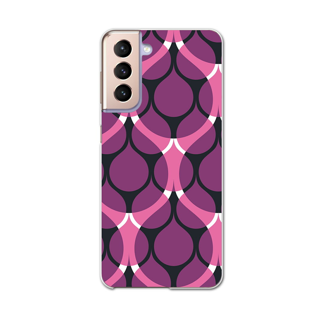 Galaxy S21 5G SC-51B ギャラクシー サムスン docomo ドコモスマホ カバー ケース スマホケース スマホカバー PC ハードケース 011730 模様 紫 シンプル