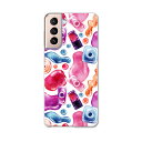 Galaxy S21 5G SC-51B ギャラクシー サムスン docomo ドコモスマホ カバー ケース スマホケース スマホカバー PC ハードケース 012570 マニキュア おしゃれ ピンク