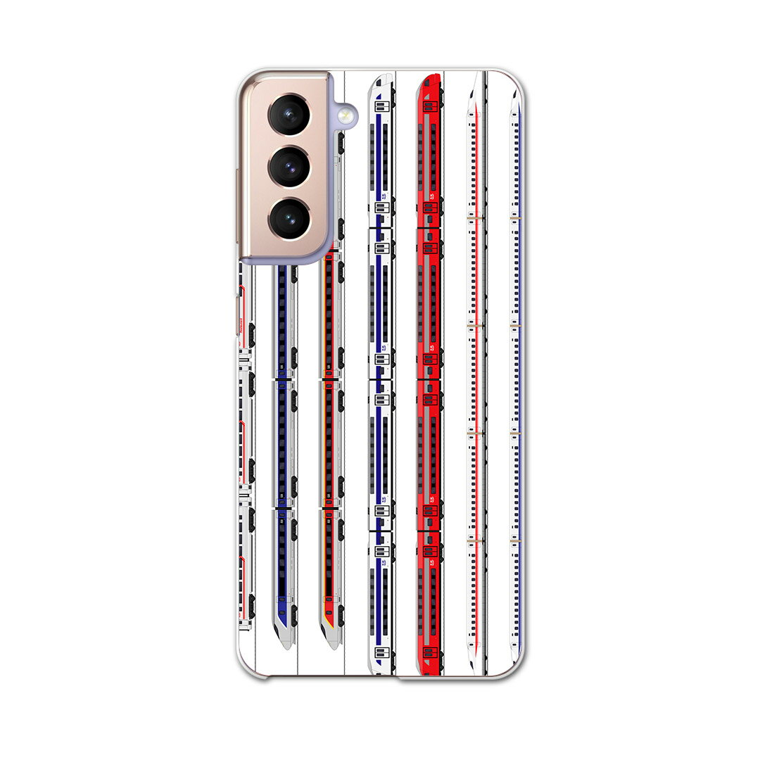 Galaxy S21 5G SC-51B ギャラクシー サムスン docomo ドコモスマホ カバー ケース スマホケース スマホカバー PC ハードケース 013216 乗り物　新幹線　電車