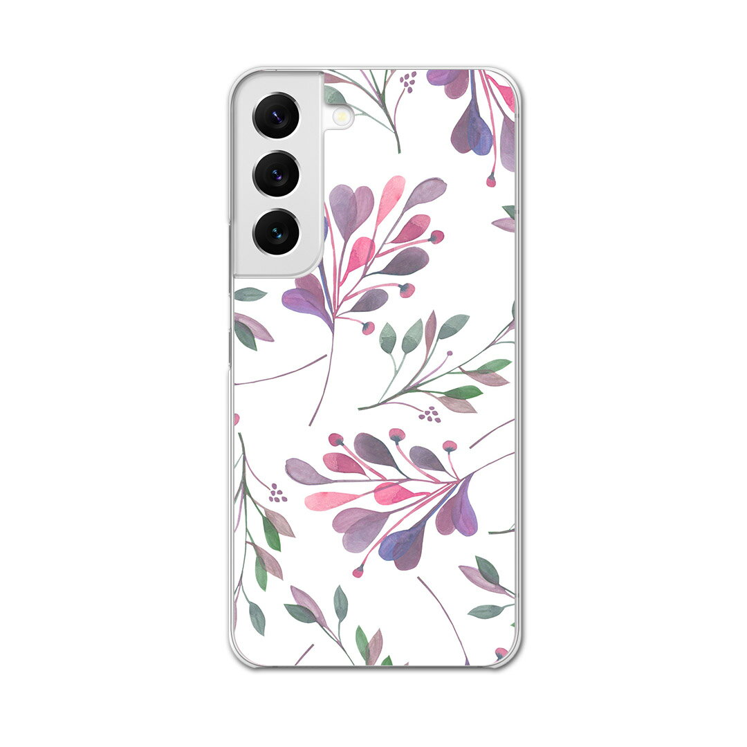 Galaxy S22 専用ハードケース SC-51C / SCG13 共通対応 sc51c igcase スマホカバー カバー ケース pc ハードケース 012582 植物 葉 柄
