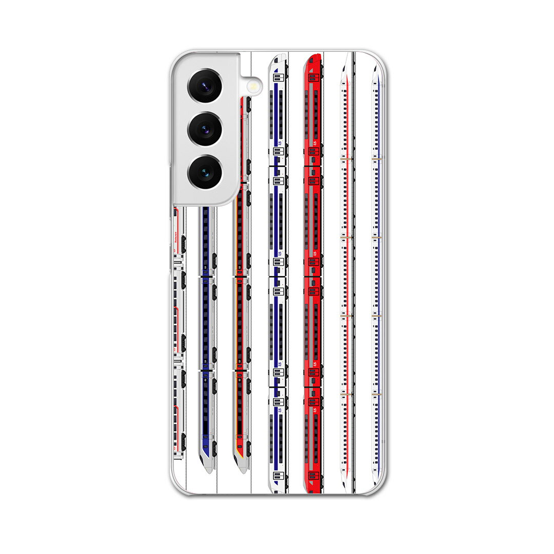 Galaxy S22 専用ハードケース SC-51C / SCG13 共通対応 sc51c igcase スマホカバー カバー ケース pc ハードケース 013216 乗り物　新幹線　電車