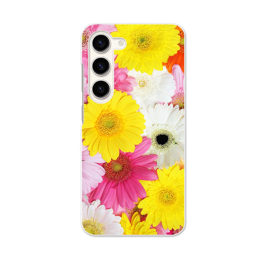乐天商城 - Galaxy S23 SC-51D SCG19 専用ハードケース SC-51D / SCG19 共通対応 sc51d igcase スマホカバー カバー ケース pc ハードケース 000958 花　カラフル