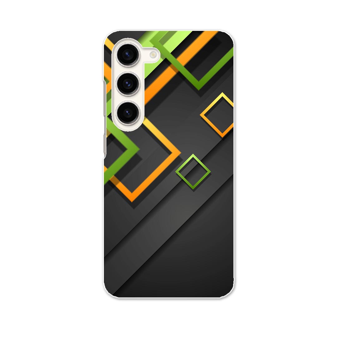 Galaxy S23 SC-51D SCG19 専用ハードケース SC-51D / SCG19 共通対応 sc51d igcase スマホカバー カバー ケース pc ハードケース 008424 黒 ブラック 黄色 緑 グリーン