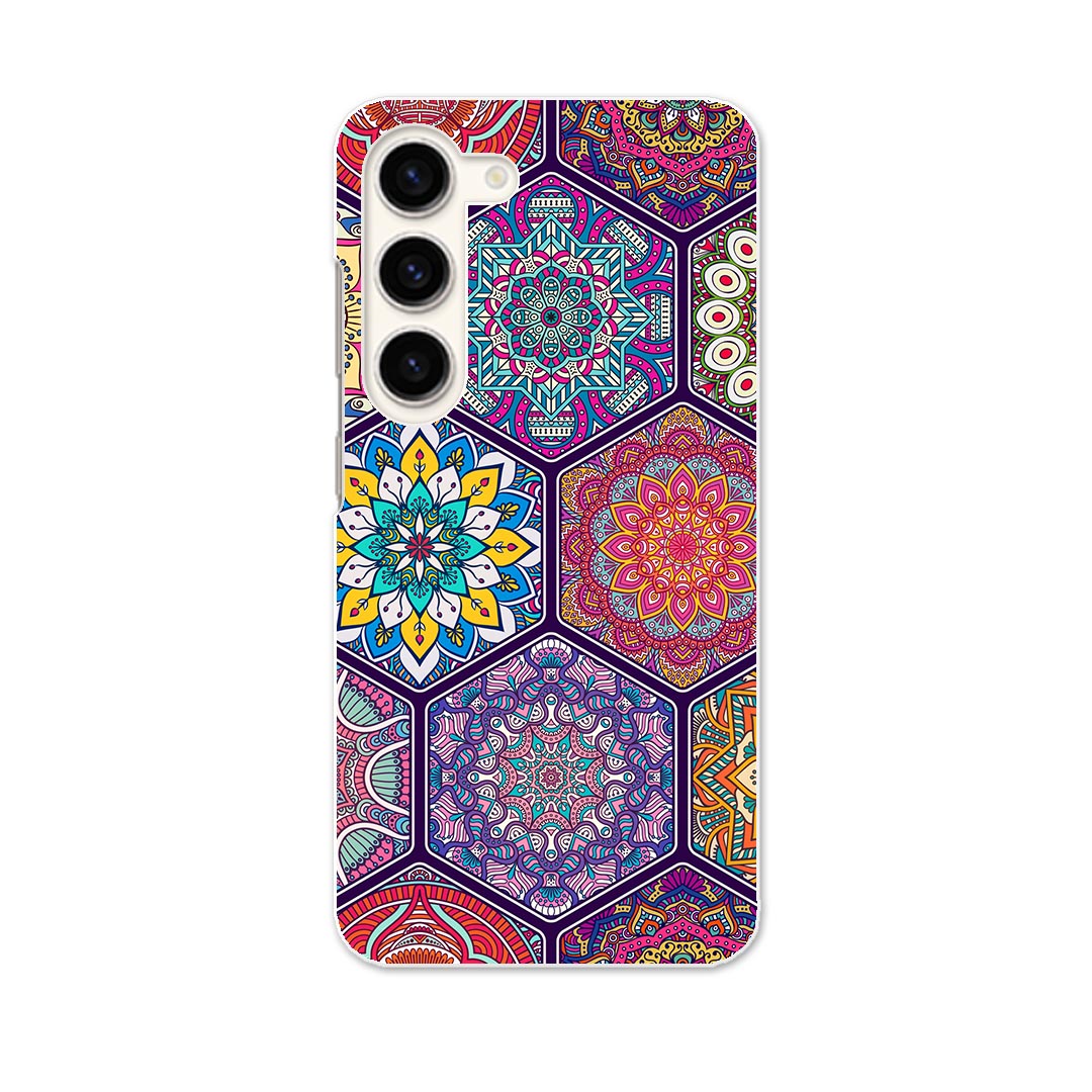 Galaxy S23 SC-51D SCG19 専用ハードケース SC-51D / SCG19 共通対応 sc51d igcase スマホカバー カバー ケース pc ハードケース 010131 アジアン　模様　カラフル