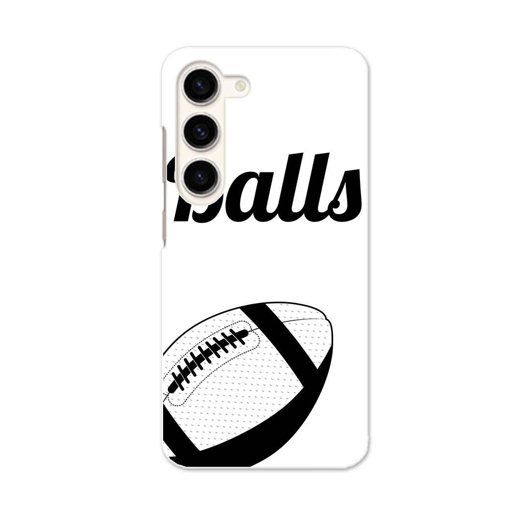 Galaxy S23 SC-51D SCG19 専用ハードケース SC-51D / SCG19 共通対応 sc51d igcase スマホカバー カバー ケース pc ハードケース 010184 スポーツ　ラグビー　ボール