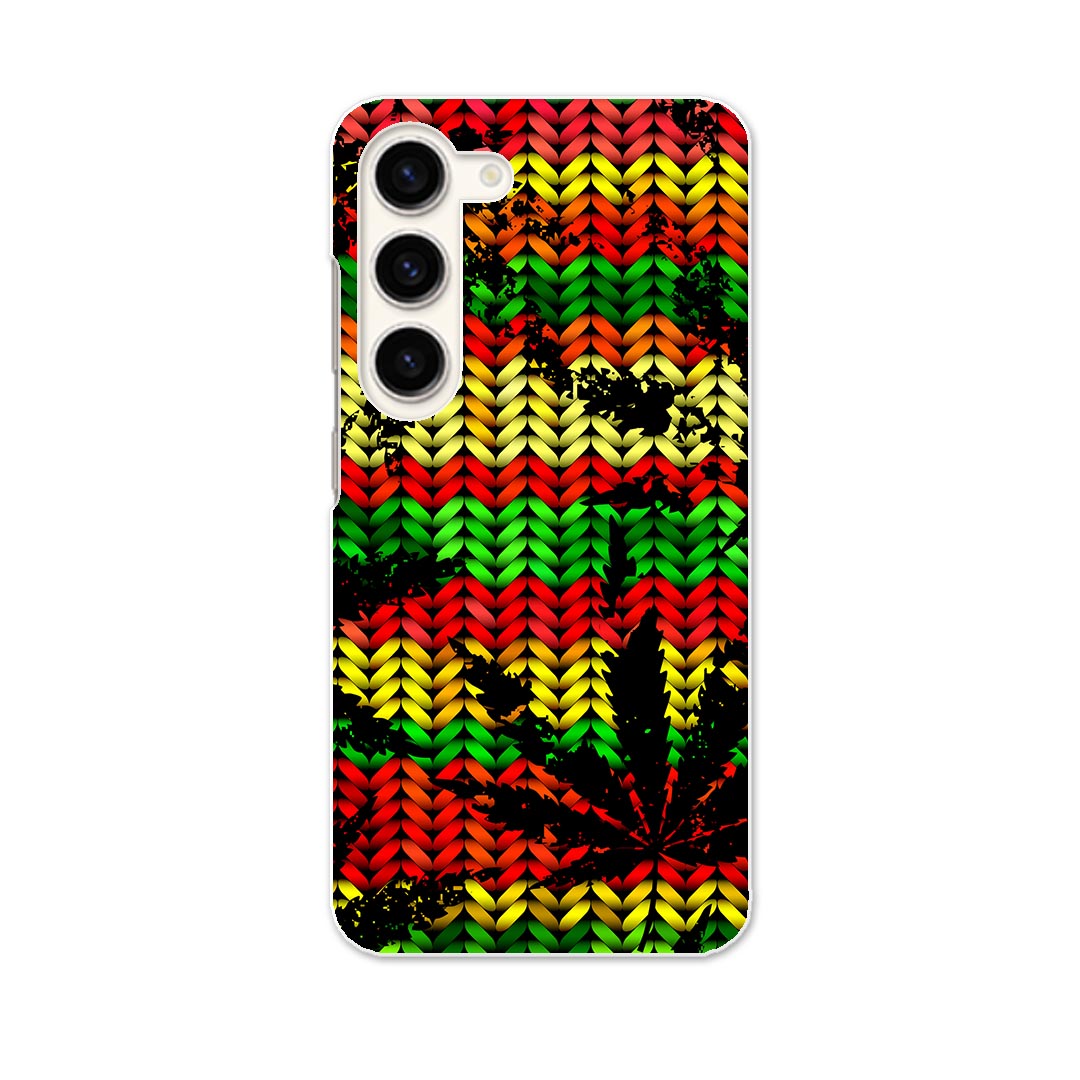 Galaxy S23 SC-51D SCG19 専用ハードケース SC-51D / SCG19 共通対応 sc51d igcase スマホカバー カバー ケース pc ハードケース 011750 レゲエ　カラフル　植物