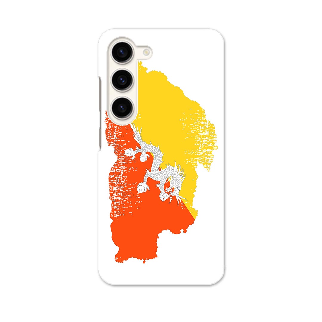 Galaxy S23 SC-51D SCG19 専用ハードケース SC-51D / SCG19 共通対応 sc51d igcase スマホカバー カバー ケース pc ハードケース 018777 国旗 bhutan ブータン
