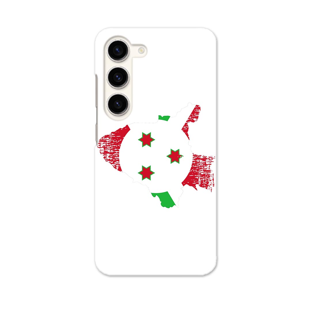 Galaxy S23 SC-51D SCG19 専用ハードケース SC-51D / SCG19 共通対応 sc51d igcase スマホカバー カバー ケース pc ハードケース 018787 国旗 burundi ブルンジ