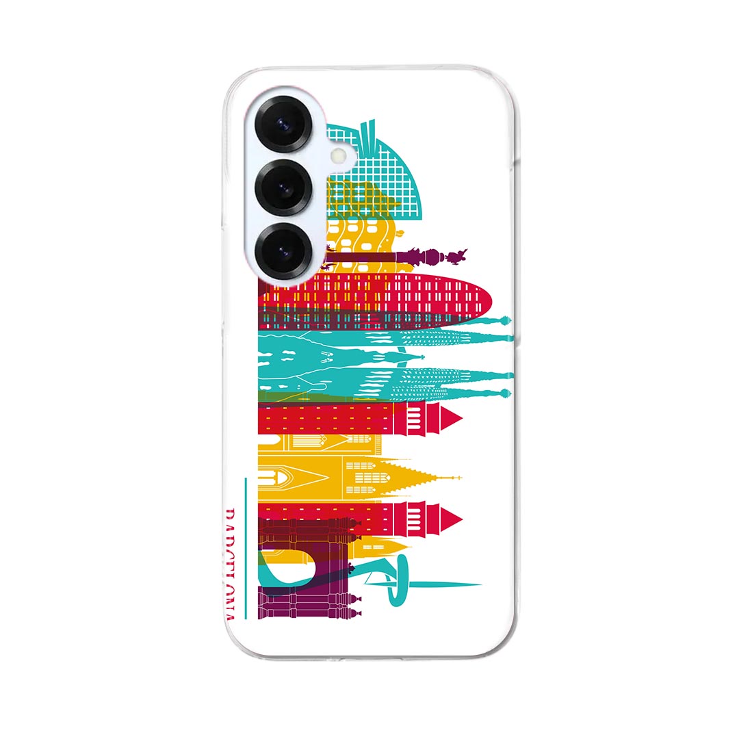 Galaxy S25 用 SC-51F / SCG31 (SM-S931) 共通対応 ハードケース sc51f ケース カバー ハードケース 031732 バルセロナ おしゃれ ビル