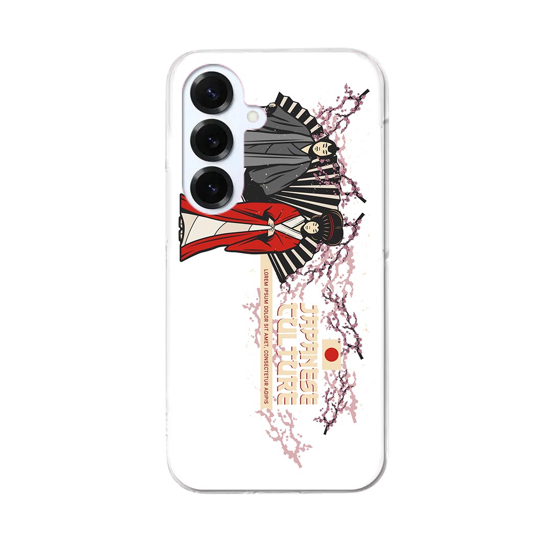 Galaxy S25 用 SC-51F / SCG31 (SM-S931) 共通対応 ハードケース sc51f ケース カバー ハードケース 032041 日本 男女 イラスト