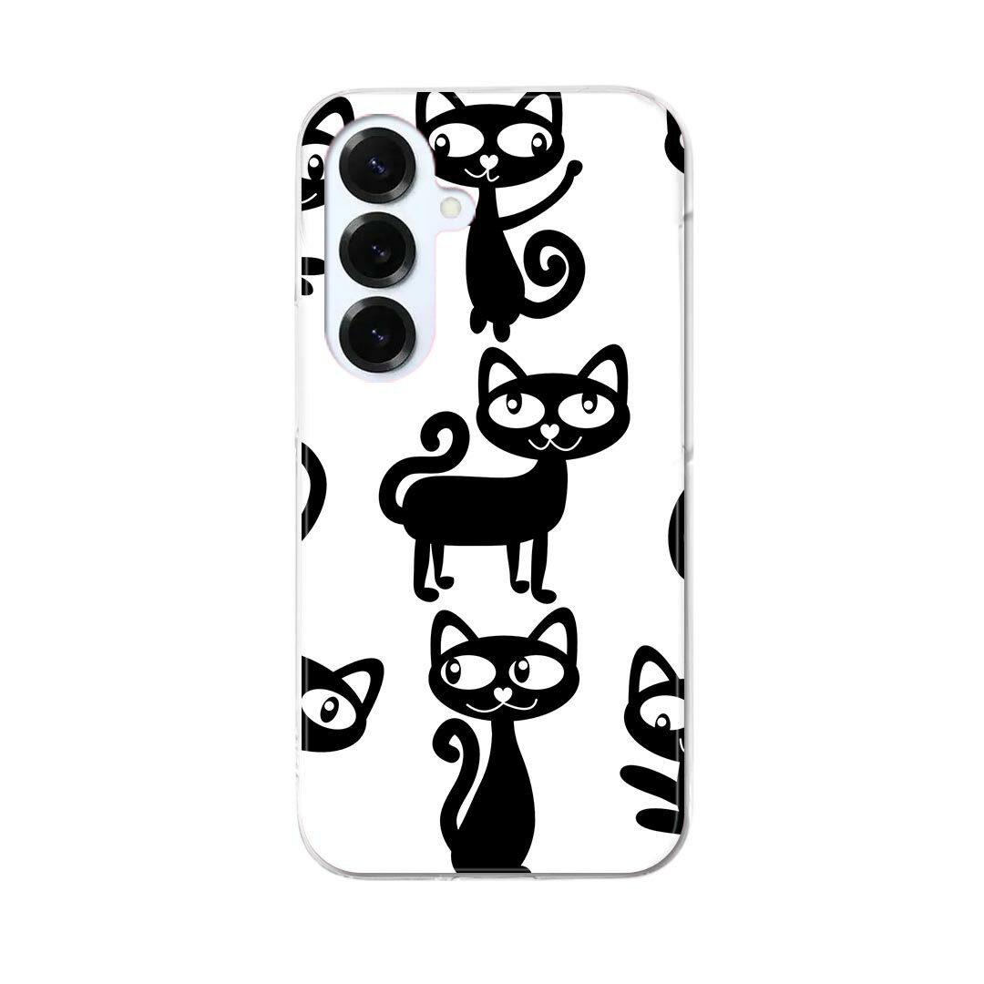 Rakuten - Galaxy S25 用 SC-51F / SCG31 (SM-S931) 共通対応 ハードケース sc51f ケース カバー ハードケース 006306 ねこ　猫　イラスト