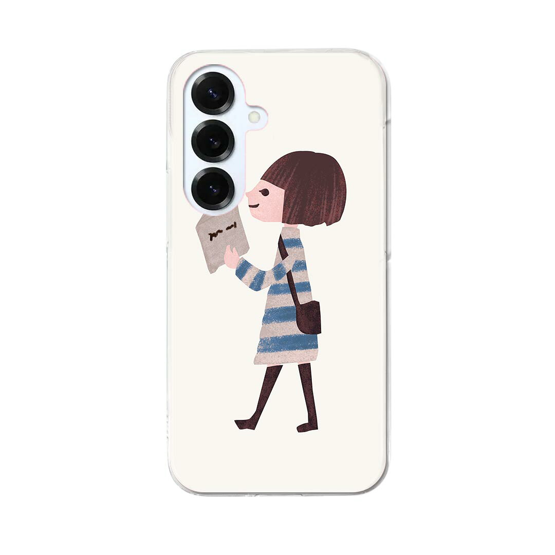 Galaxy S25 用 SC-51F / SCG31 (SM-S931) 共通対応 ハードケース sc51f ケース カバー ハードケース 014682 人物　本