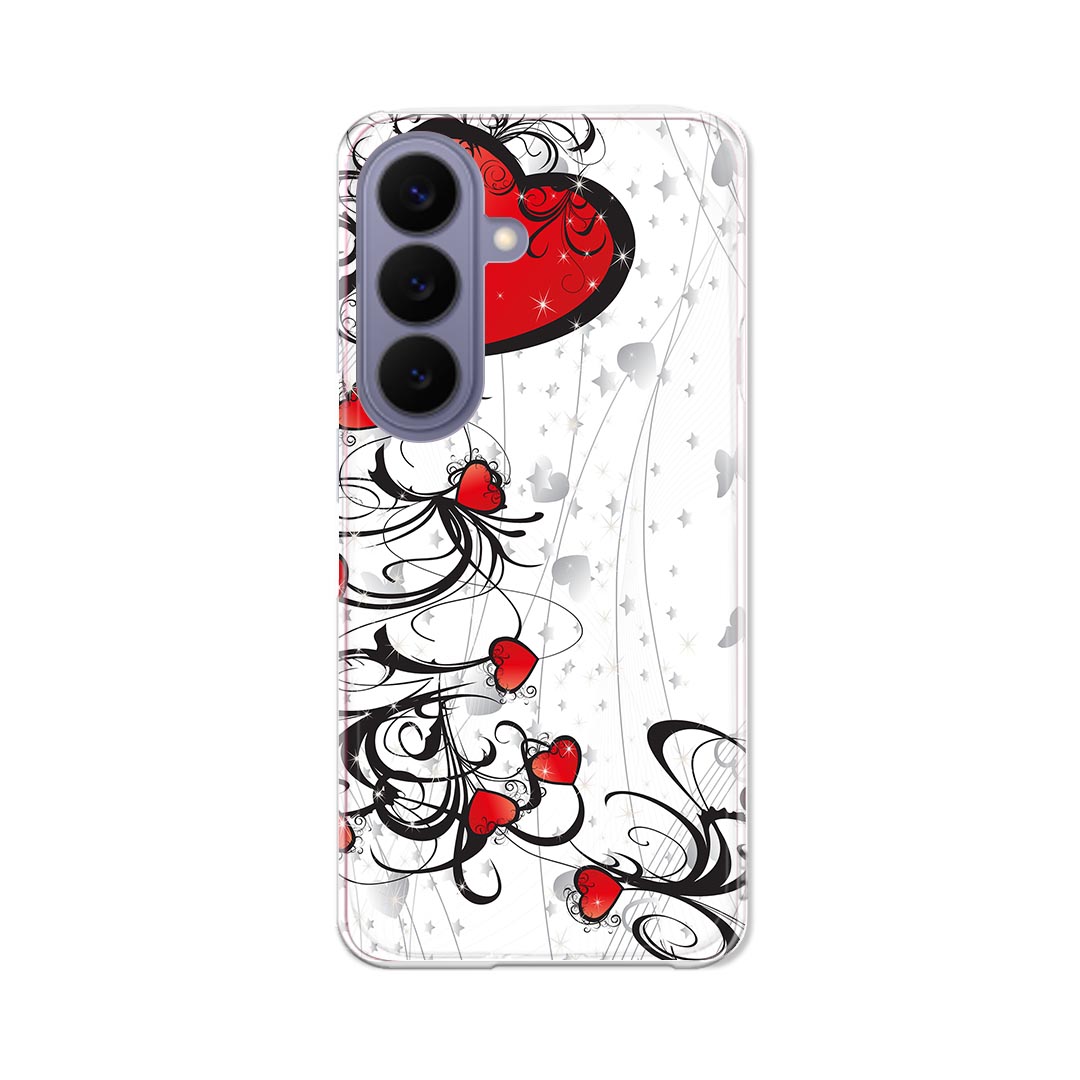 樂天商城 - Galaxy S26 用 スマホケース SC-51G / SCG36 共通対応 sc51g ケース カバー ハードケース 008122 ハート　赤　レッド　模様