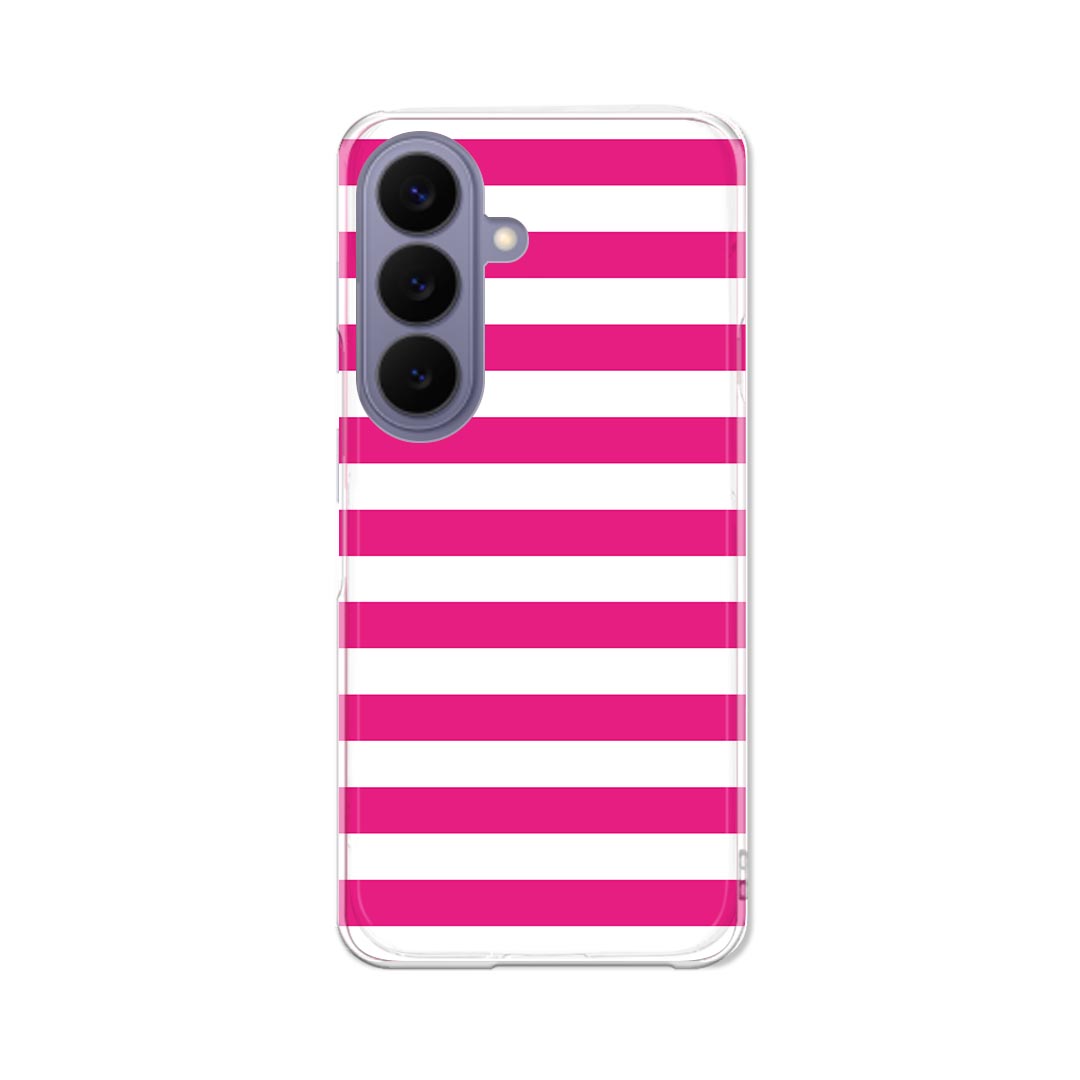 Mobile Phone Cases - Galaxy S26 用 スマホケース SC-51G / SCG36 共通対応 sc51g ケース カバー ハードケース 009029 シンプル　ボーダー　ピンク