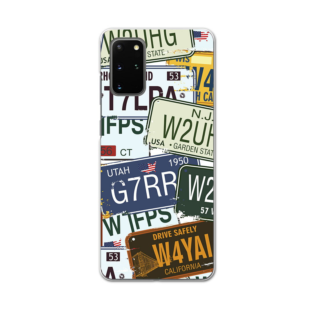 igcase Galaxy S20+ 5G SC-52A 専用ハードケース sc52a docomo ドコモ スマホカバー カバー ケース pc ハードケース 000171 ユニーク プレート 英字 看板