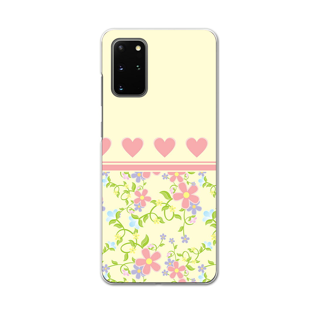 igcase Galaxy S20+ 5G SC-52A 専用ハードケース sc52a docomo ドコモ スマホカバー カバー ケース pc ハードケース 004976 フラワー ハート　フラワー　ガーリー