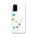 igcase Galaxy S20+ 5G SC-52A 専用ハードケース sc52a docomo ドコモ スマホカバー カバー ケース pc ハードケース 007310 ラブリー ハート 植物 青 ブルー(2)