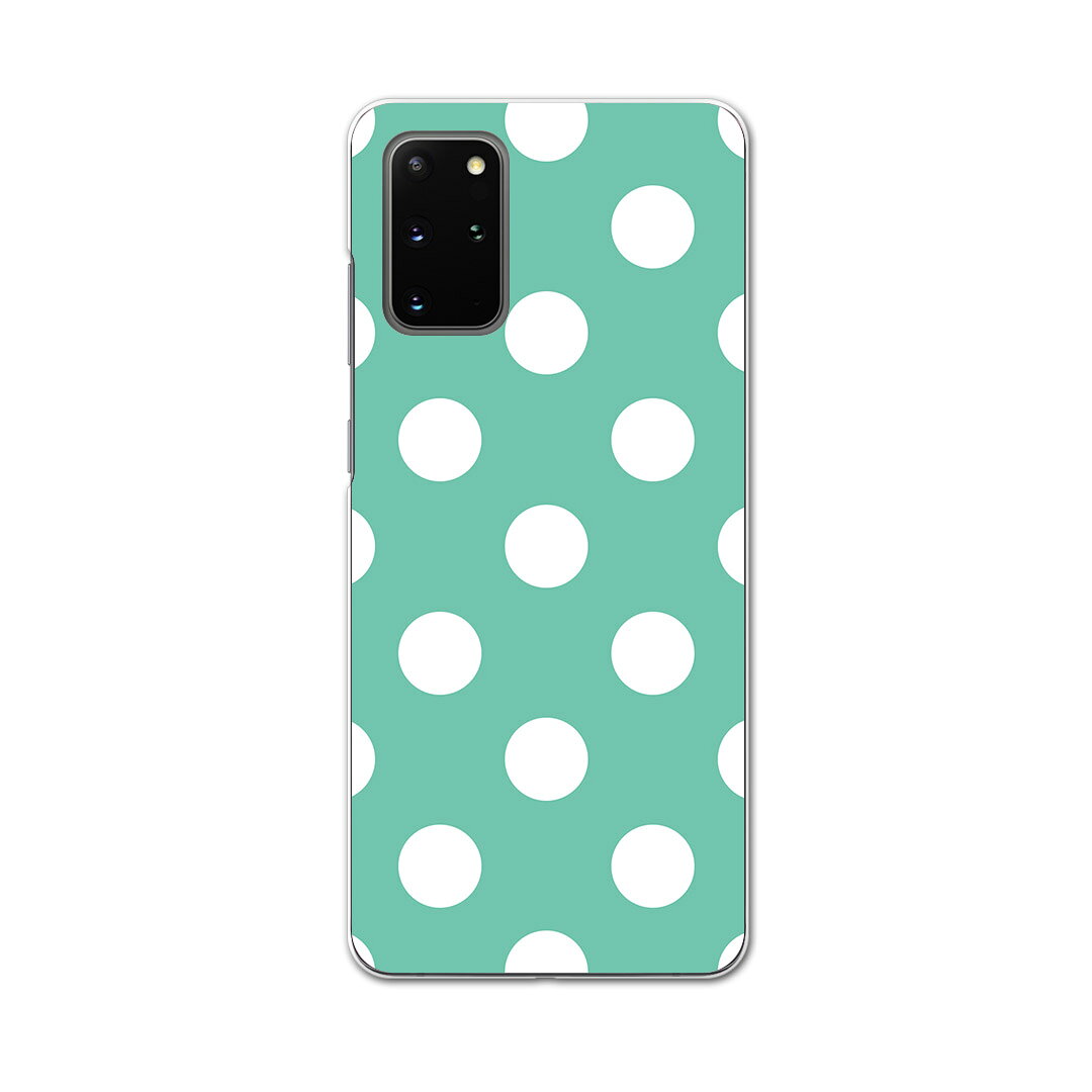 igcase Galaxy S20+ 5G SC-52A 専用ハードケース sc52a docomo ドコモ スマホカバー カバー ケース pc ハードケース 009085 その他 シンプル　水玉　ドット　緑